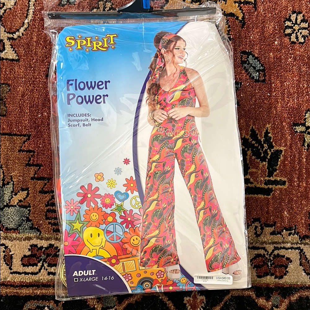 Spirit Retro Floral Jumpsuit Costume